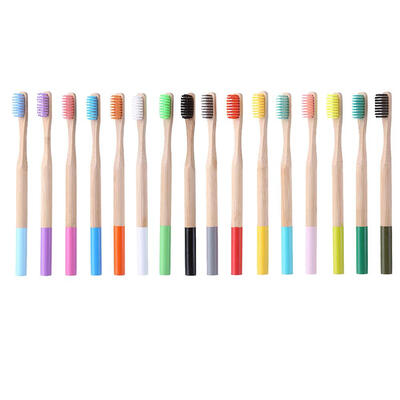 

Multicolor Eco-Friendly Bamboo Toothbrush Soft Bristle Child Toothbrushes