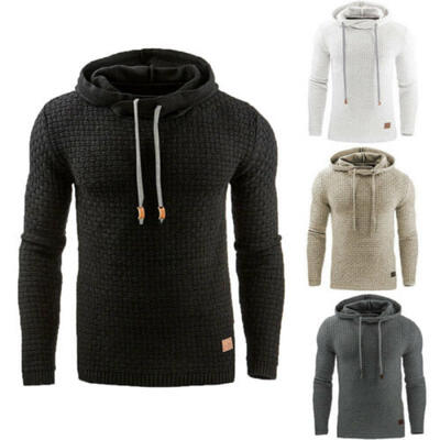 

Mens Winter Hoodie Warm Hooded Sweatshirt Coat Jacket Outwear Sweater Slim Tops