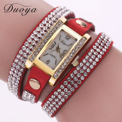 

Square head watch ladies circle table duoya brand female models bracelet watch