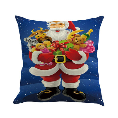 

Tailored Christmas Cotton Linen Sofa Car Home Waist Cushion Cover Throw Pillow Case
