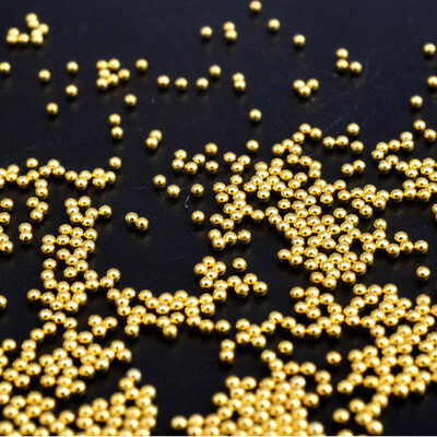 

Toponeto GoldSilver Caviar Beads Steel Ball for Nail Art 3D Salon Acrylic Decoration