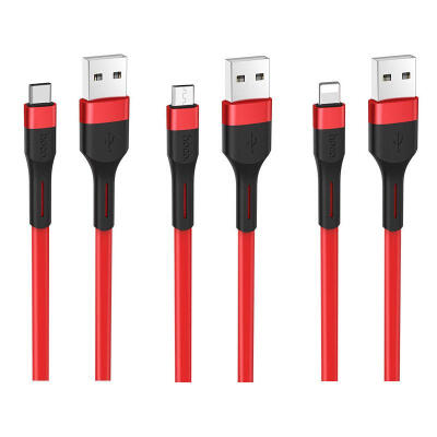 

HOCO X34 1m USB To Lightning Type-C Micro USB Data Charging Cable Cord For Android Phones IPhones