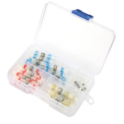 

Greensen 50pcs Professional Water Resistant Solder Ring Heat-shrinkable Tube Terminal Kit