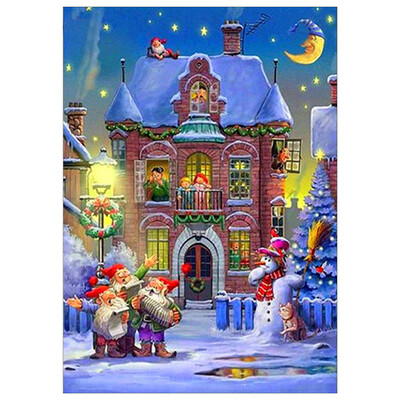 

〖Follure〗Christmas Diamond Rhinestone Pasted Embroidery Painting Cross Stitch Home Decor