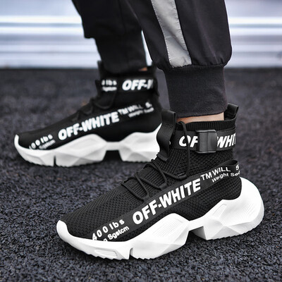 

2019 new large size mens shoes high to help socks shoes casual roar Tianzun sports aj1 basketball shoes fashion tide shoes
