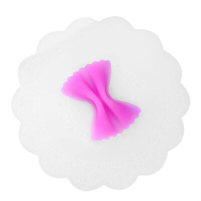 

Bowknot Silicone Cup Lids Heat-resistant Dust-proof Wrap Bowl Pan Pot Cover