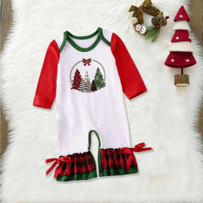 

US Christmas Newborn Baby Boys Girls Clothes Romper Bodysuit Jumpsuit Outfit Set