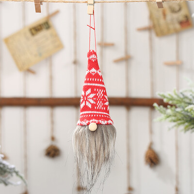 

Christmas Doll Ornament Santa Claus Doll Pendant Home Xmas Tree Hanging Decor