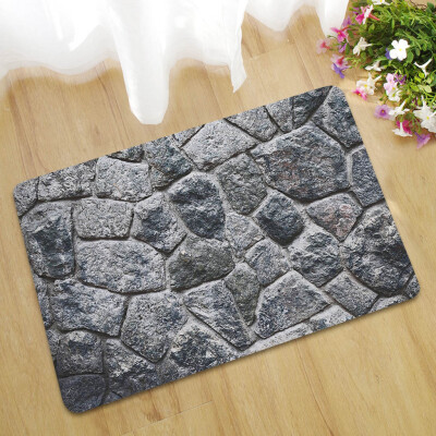 

Gobestart Fake Tile Bricks Mat Bedroom Kitchen Floor Pad Non-slip Bath Rug Mat Door Carpet