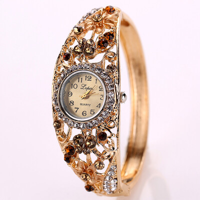 

Womens Watch with Drill Head Flower Watch Lady Bracelet Watch