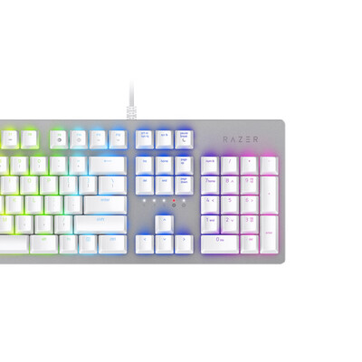 

Razer Huntsman Mechanical Keyboard Gaming Opto-Mechanical Switch 104 Keys RGB Backlight Wired Keyboard Silver