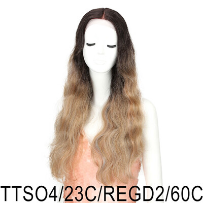 

Noble Synthetic Lace Front Wigs Long Natural Wave 30inch Omber Rainbow Color Pink Hair Wigs Heat Resistant Fiber Cosplay Wigs