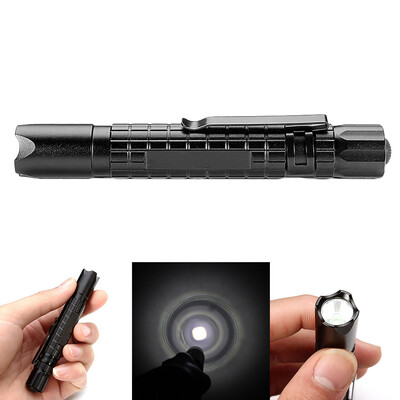 

Saidsome Mini LED Flashlight Pocket Clip Bright Outdoor Camping AAA Battery Micro Torch flashlight lamp