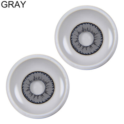 

1Pair Circle Colored Contact Lenses Yearly Use Cosplay Party Colorful Eye Makeup