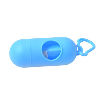 

〖Follure〗Pill Shape 3pc Pet Dog Poop Bag Dispenser Waste Garbage Bags Carrier Holder Disp