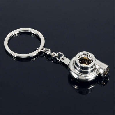 

Auto Car Turbo Keychain Sleeve Bearing Spinning Turbine Key Chain Ring Keyfob