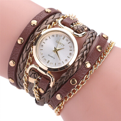 

Bracelet Ladies Watch With Rhinestones Clock Womens Vintage Fashion Wristwatch Relogio Feminino Gift GAIETY High Quality