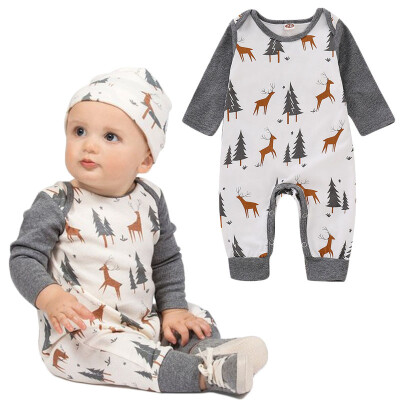 

Newborn Kids Baby Girl Boy Deer Romper Bodysuit Jumpsuit Playsuit Clothes Outfit