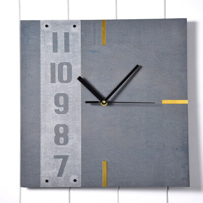 

Gobestart Unique Creative Design Wooden Square Wall Clock With Wood Grain