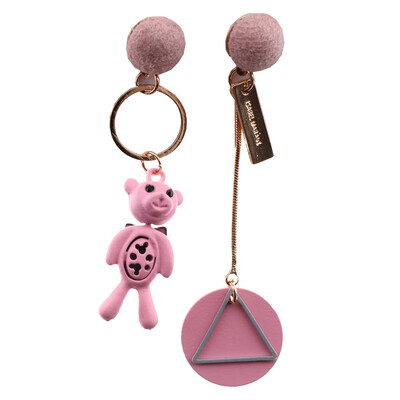 

Fashion Cute Bowknot Bear Earrings for Women Girls Gift Asymmetric Earrings Fine Jewelry