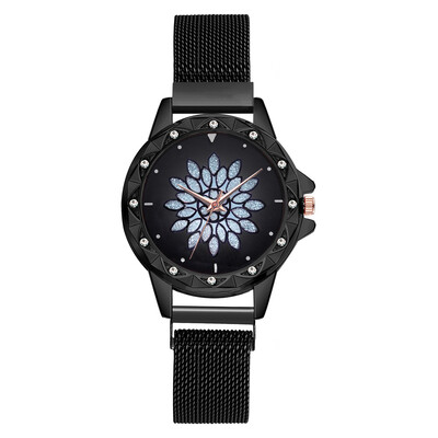 

Fashion Women Watch Rose Gold Flower Dial Wristwatches Ladies Casual Bracelet Quartz Clock Female Watch Relogio Feminino 2019