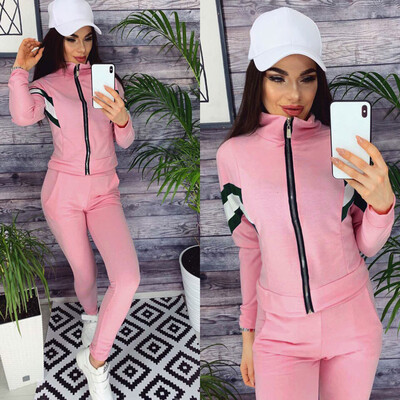 

Toponeto Autumn And Winter European And American Womens Sports And Leisure Suit
