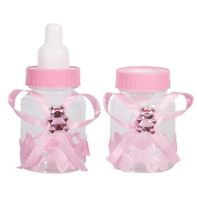 

2 Colors 50Pcs Candy Chocolate Bottles Box For Baby Shower Party Favors Gifts Decorations Candy BoxCandy Bottle