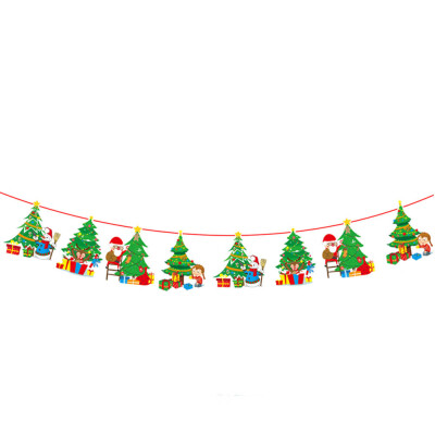 

Tailored Christmas Window Hotel Party Home Hanging DIY Decor Banner Colorful