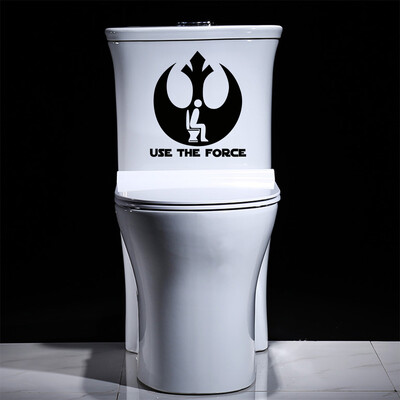 

〖Follure〗Use The Force Funny Toilet Decal Vinyl Sticker DIY Wall Sticker Toilet Bathroom