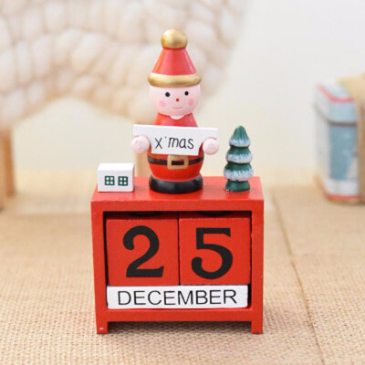 

Tailored Christmas Creative Gifts Wooden Calendar Decoration Mini Wooden