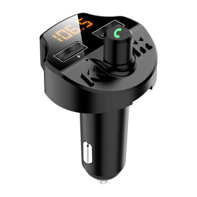 

T66 car mp3 player Bluetooth hands-free calling fm transmitter Bluetooth usb car charger card MP3