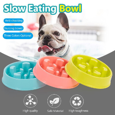 

Pet Slow Eating Bowl Dog Feeder Eco-Friendly Durable Non-Toxic Preventing Choking Healthy Dish Pet Supplies-Crescent Moon