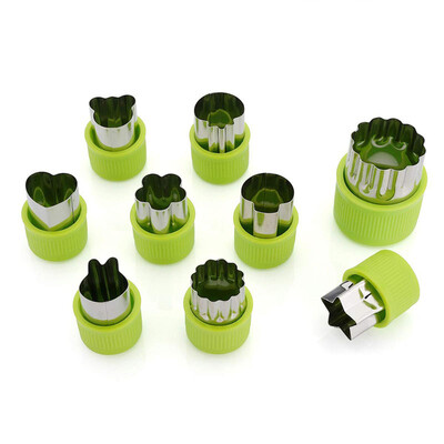 

Vegetable Cutters Shaped Cookie Cutters Kit Biscuit Mould Stainless Steel Cake Molds Baking Molds Set for Kids Party Decor Tools