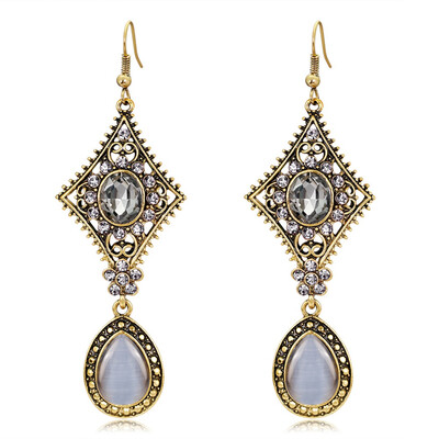 

Brand Trendy Big Crystal Statement Earrings Wedding Drop Earrings Women Party Hanging Earrings Jewelry Wholesale 3 Choice