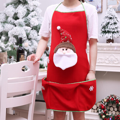 

Tailored Christmas Soft Apron Kitchen Aprons Christmas Dinner Party Apron Decoration