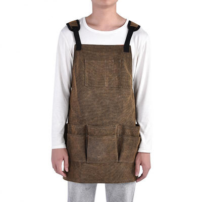 

Greensen Wax Canvas Multi-functional Adjustable Belt with Pockets Apron for BBQ Cooking Baking