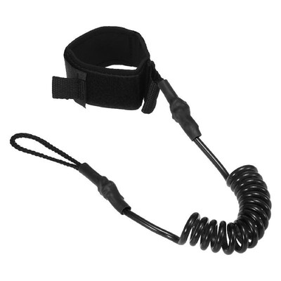 

4 Feet Ankle Leash Surfing Elastic Coiled Stand UP Paddle Board Leg Rope Surfboard Ankle Leash