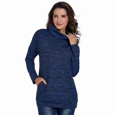 

light womens sweatshirt collar long sleeves casual top