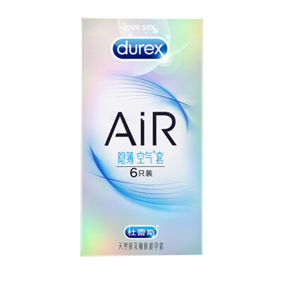 

6Pcs Durex AiR Thin Condoms Male Men Invisible Lubricant Condoms Hypersensitivity Natural Latex