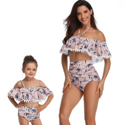 

Roseonmyhand Mother And Daughter Print Sexy Two Piece Swimsuit Matching Swimsuit Clothing