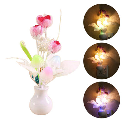 

Gobestart Romantic Colorful LED Mushroom Night Light DreamBed Lamp Home Lllumination