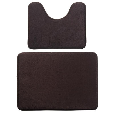 

Bath Mat Toilet Rug Memory Foam Soft Flannel Floor Rug Non Slip Water Absorbent Door Mat Bathroom Rug Carpet