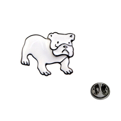 

Cute Dog Bulldog Corset Collar Brooch Lapel Pin Badge