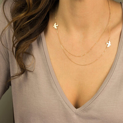 

Rinhoo New fashion holiday Seaside resort beach jewelry crystal triangle water drop U shape Star moon pendant chains necklace
