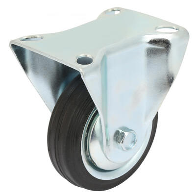 

Greensen 4Pcs 3inch Heavy Duty Iron core Rubber Fixed Castor Wheels Trolley Furniture Caster