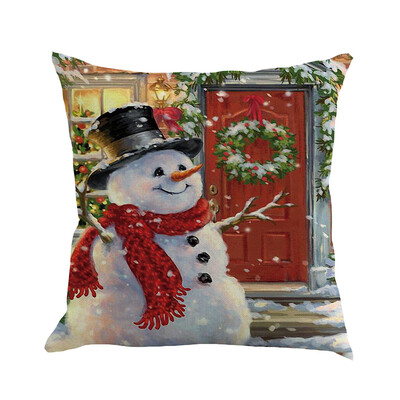 

Tailored Christmas Pillow Cover Pillowcases Decorative Sofa Cushion Cover 45x45cm
