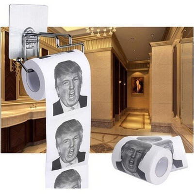 

Donald Trump Humour Toilet Paper Roll Novelty Funny Gag Gift Dump Fashion