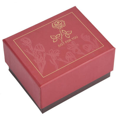 

Greensen 1Pcs Alloy Gold Plated Rose Flower Decoration with Box Valentines Day Gift