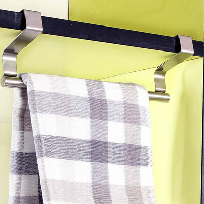 

Gobestart Over Door Towel Rack Bar Hanging Holder Bathroom Kitchen Cabinet Shelf Rack