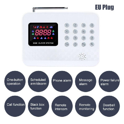 

GSM Alarm System with Digital LCD Display Wire-less Home Security System with Remote Control